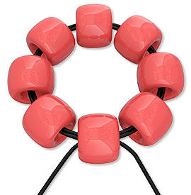 Beads Threaded in a circular pattern